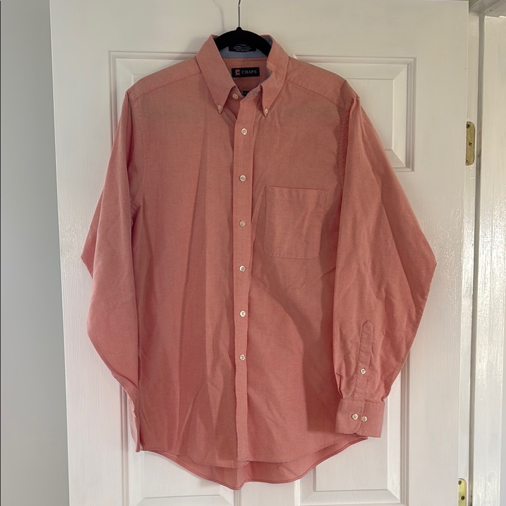 Chaps Pink Casual Button Down Shirt